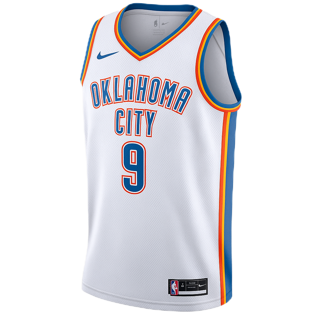 Alex Caruso #9 Oklahoma City Thunder White Association Jersey