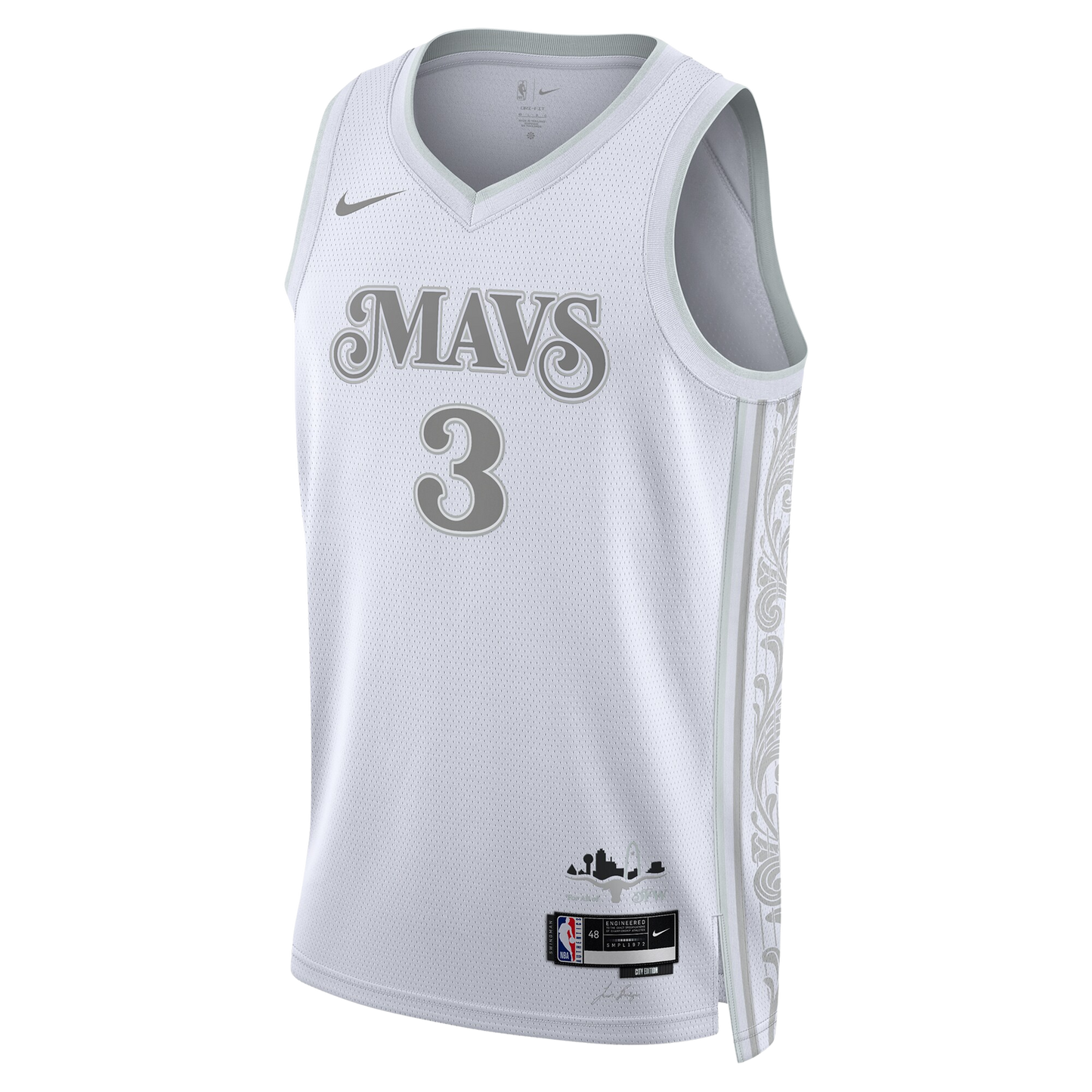 Anthony Davis #3 Dallas Mavericks White City Edition Jersey