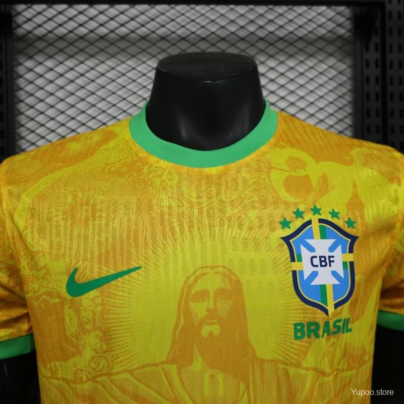 Brazil National Soccer Team x Christ the Redeemer Special Edition Authentic Jersey