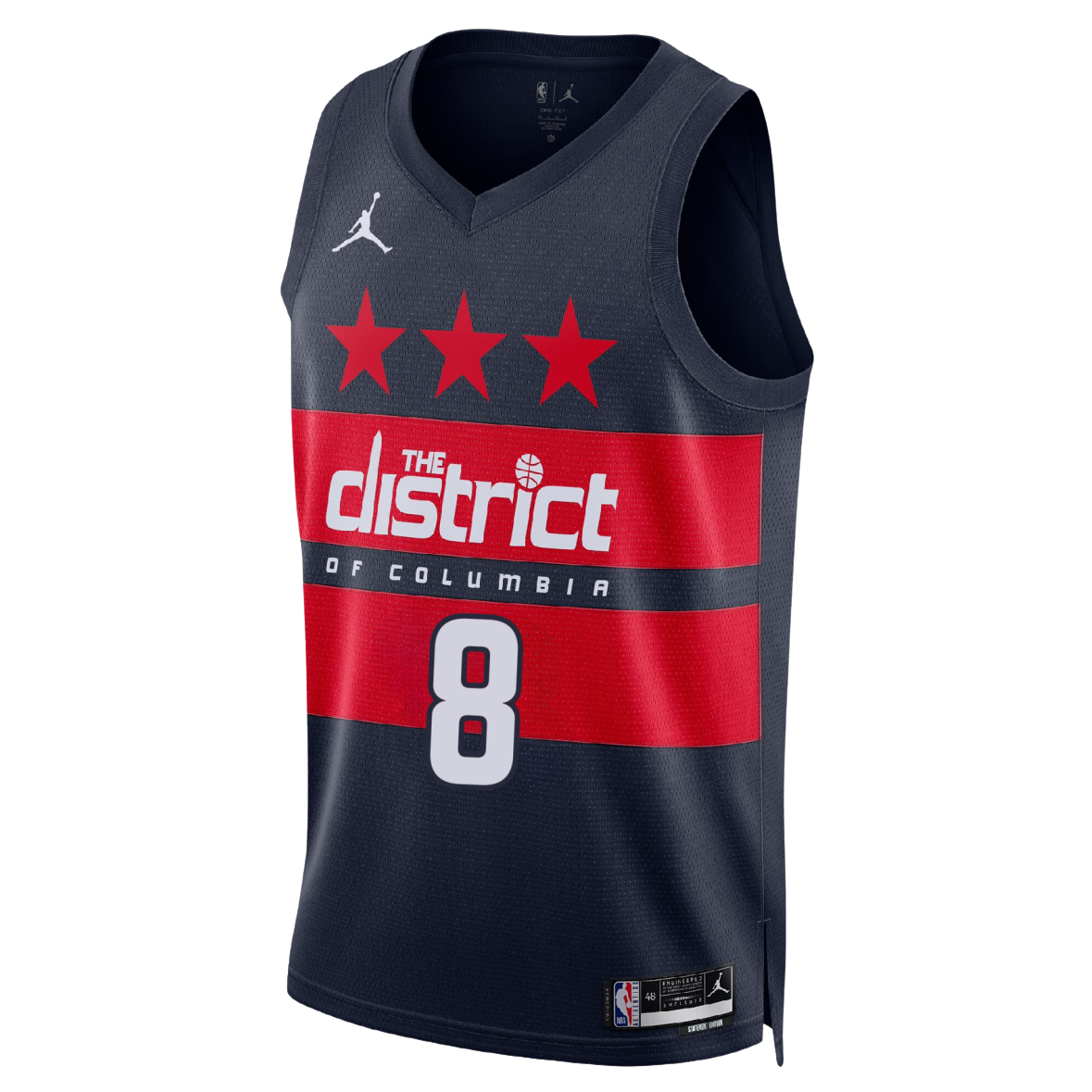 Bub Carrington #8 Washington Wizards Blue Statement Jersey
