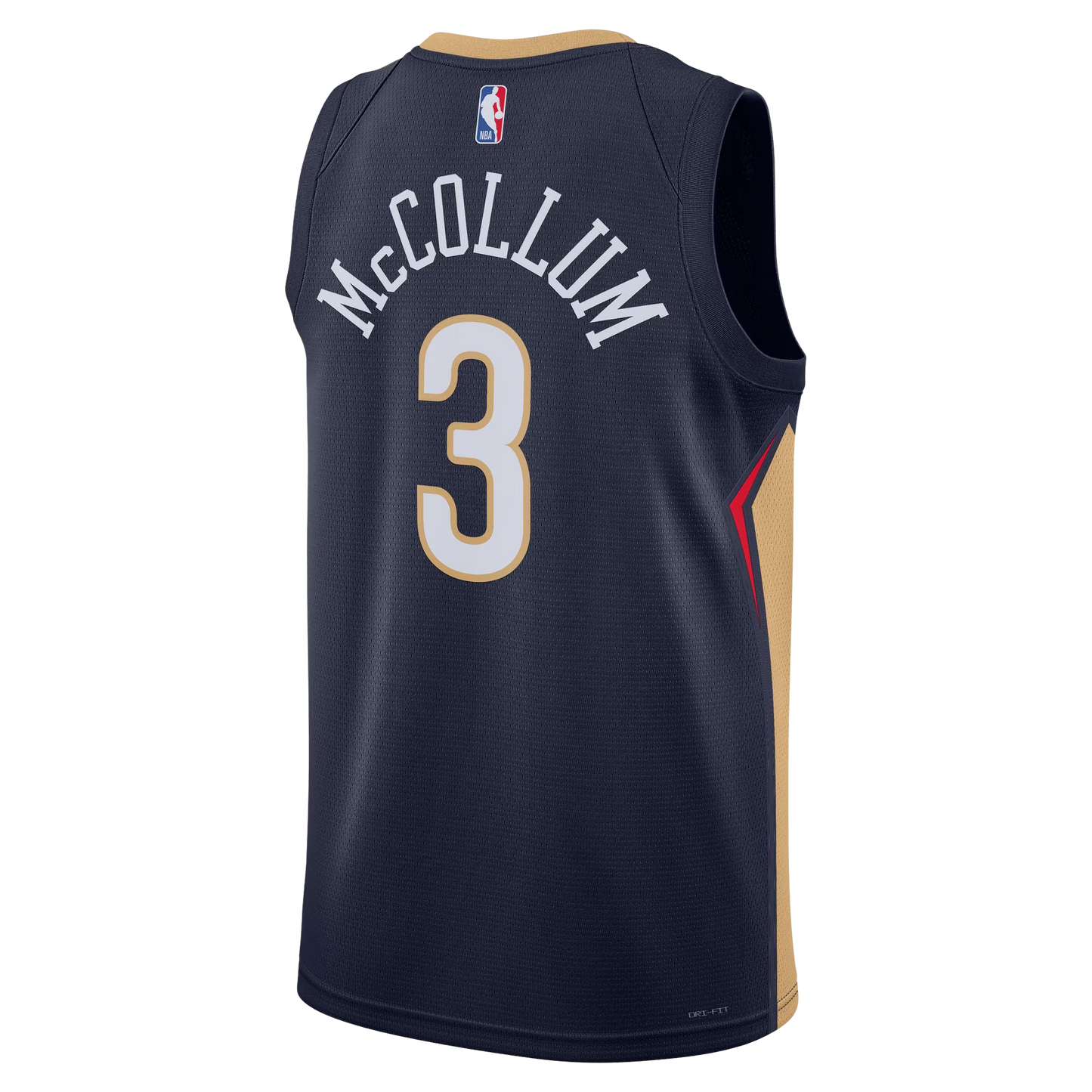 CJ McCollum #3 New Orleans Pelicans Navy Icon Jersey