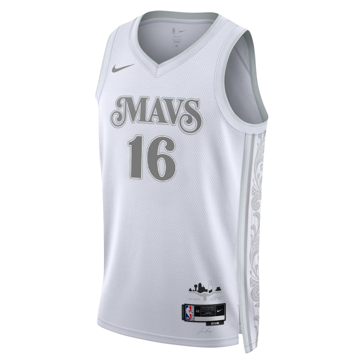 Caleb Martin #16 Dallas Mavericks White City Edition Jersey