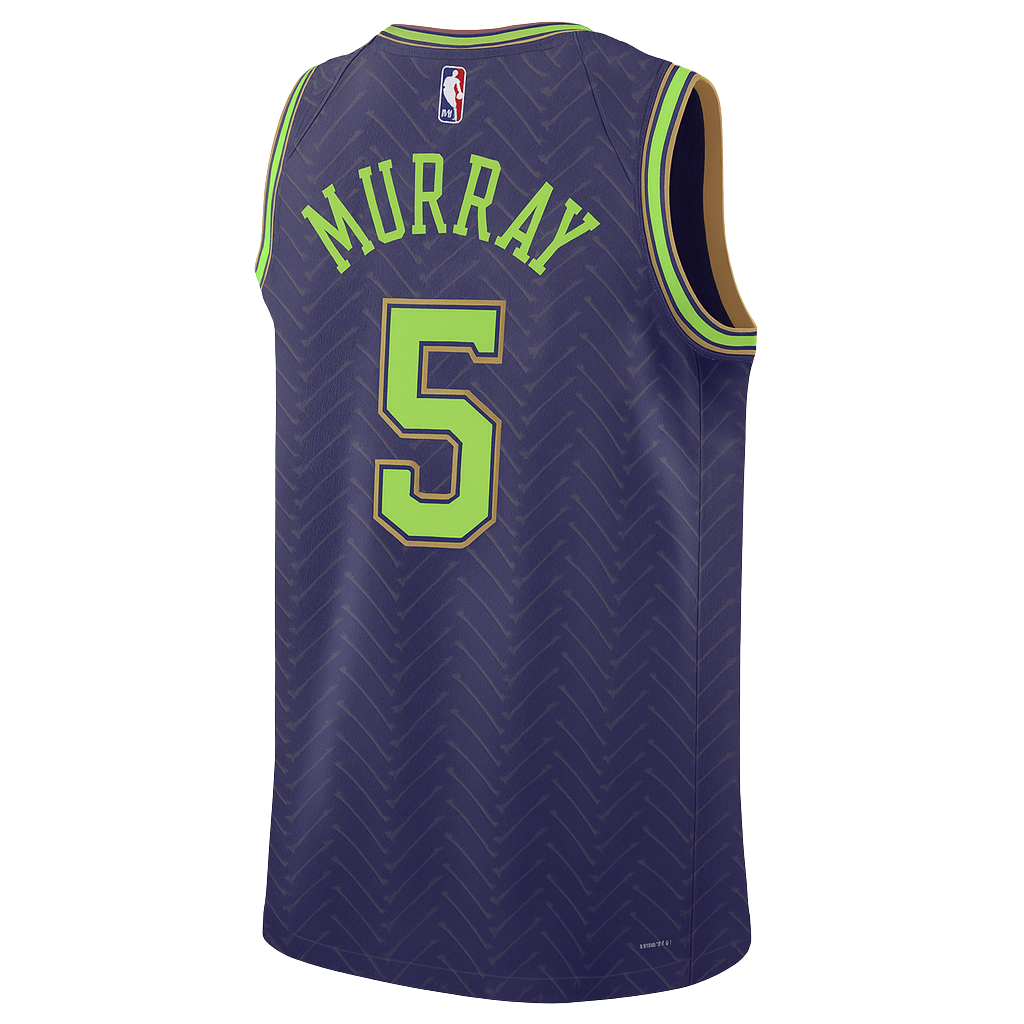 Dejounte Murray #5 New Orleans Pelicans Purple City Edition Jersey