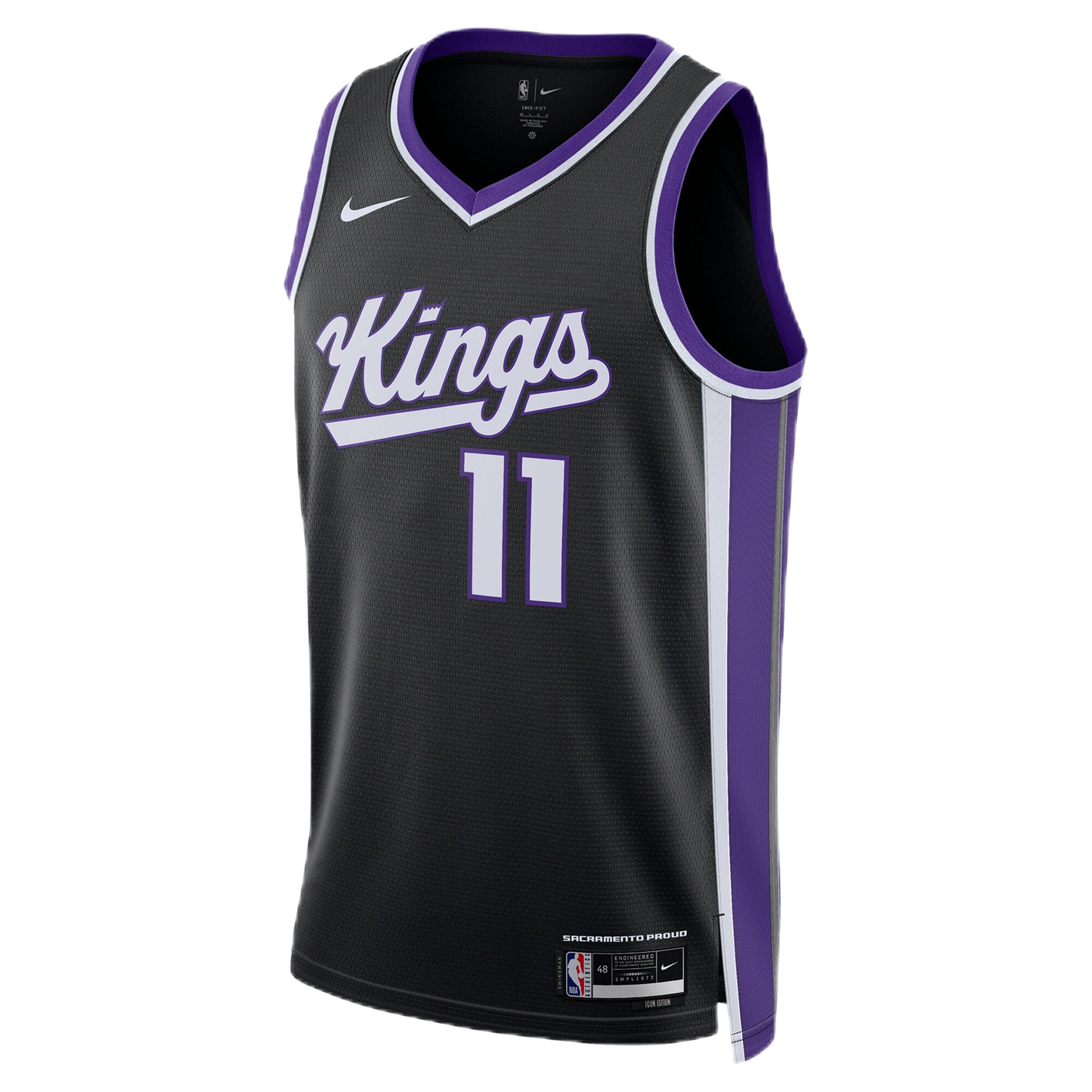 Domantas Sabonis #11 Sacramento Kings Black Icon Jersey
