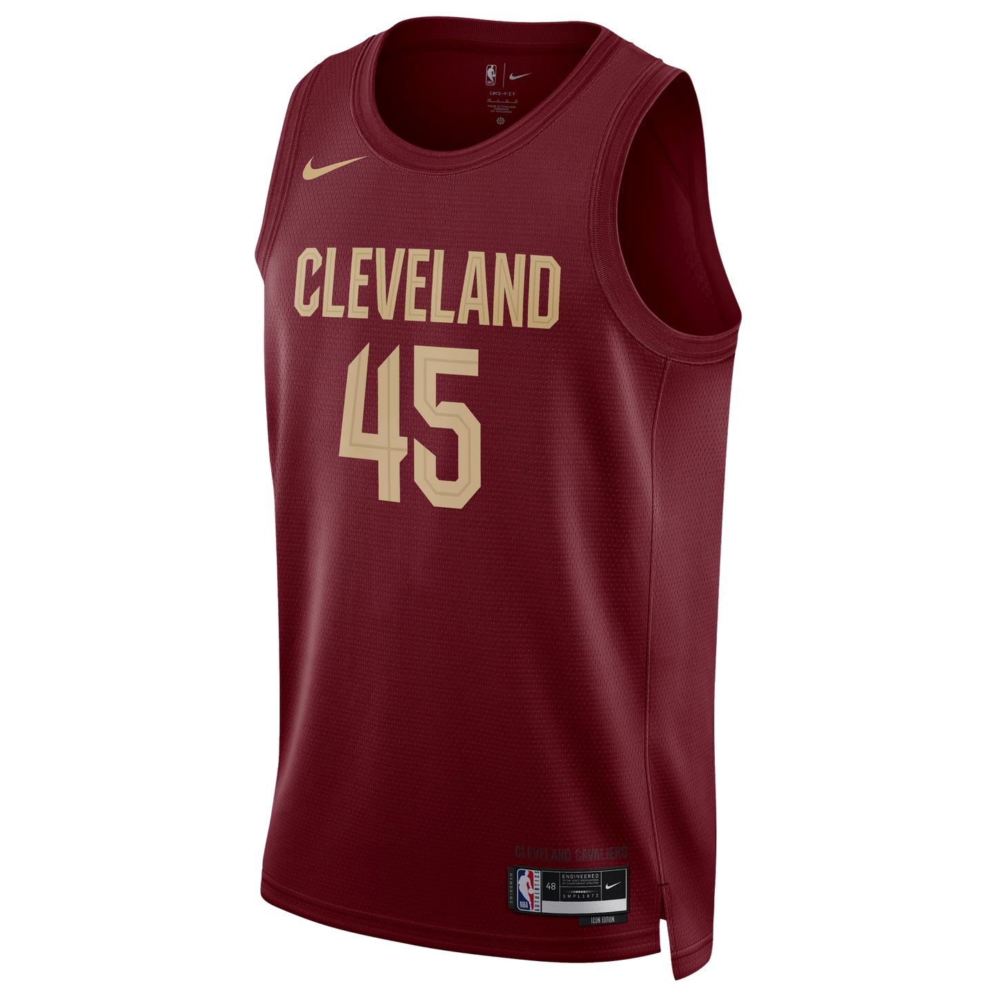 Donovan Mitchell #45 Cleveland Cavaliers Burgundy Icon Jersey