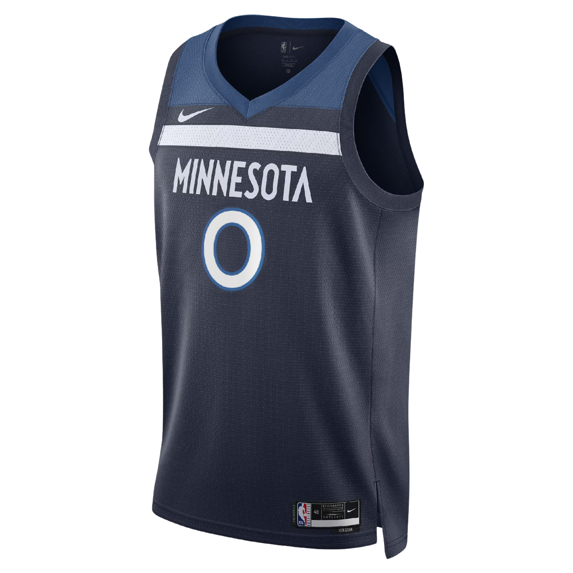 Donte DiVincenzo #0 Minnesota Timberwolves Navy Icon Jersey