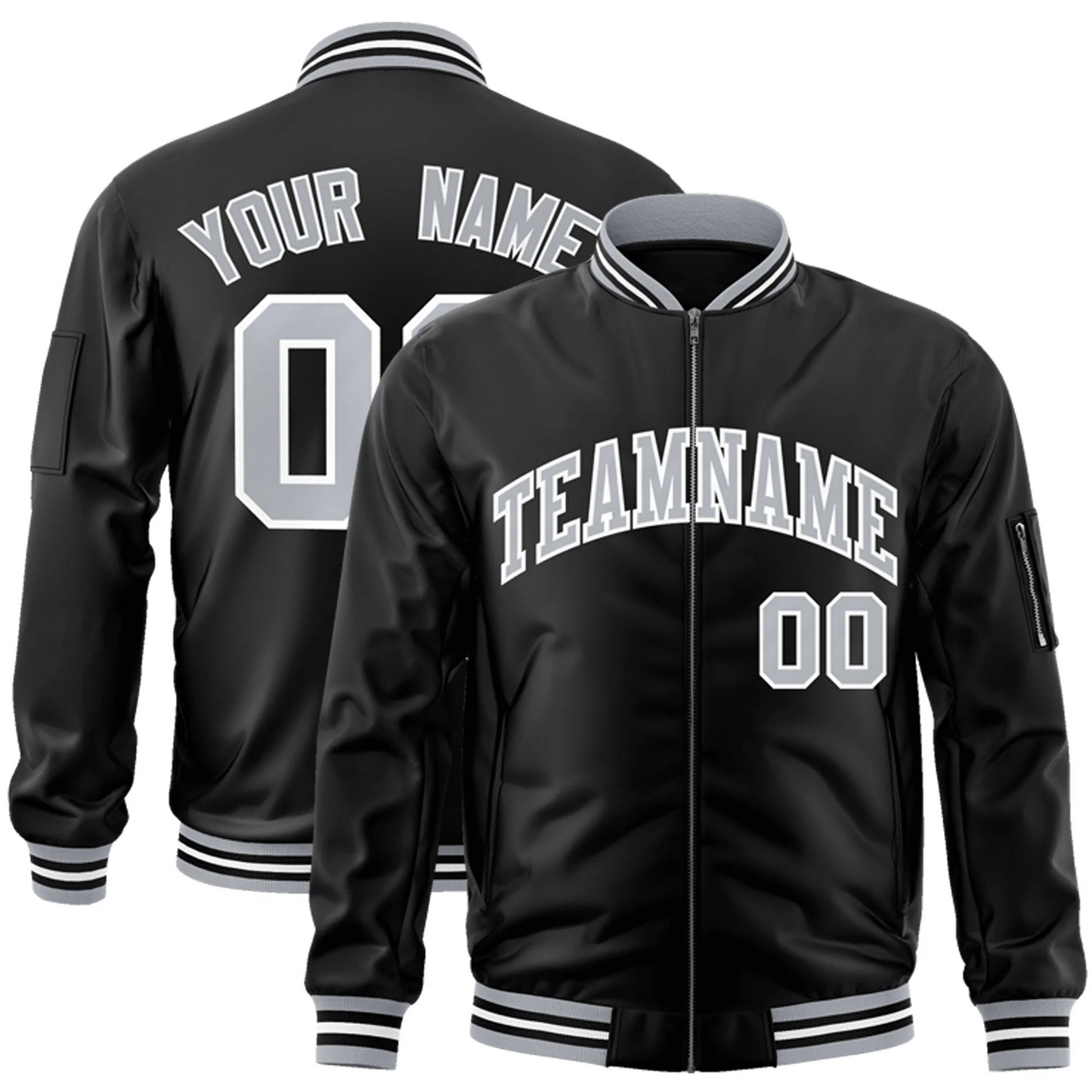 Elite Bomber Shadow Knight Full-Zip Jacket