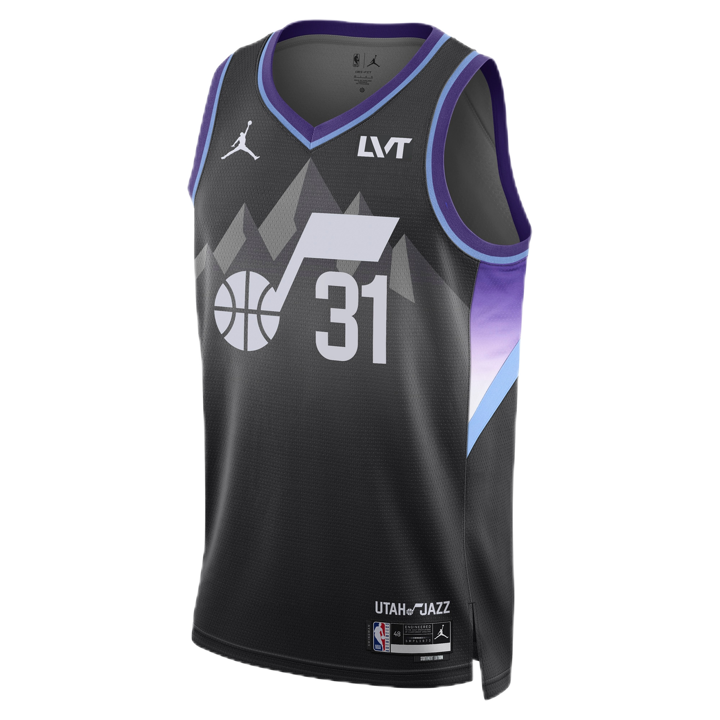 Georges Niang #31 Utah Jazz Black Statement Jersey