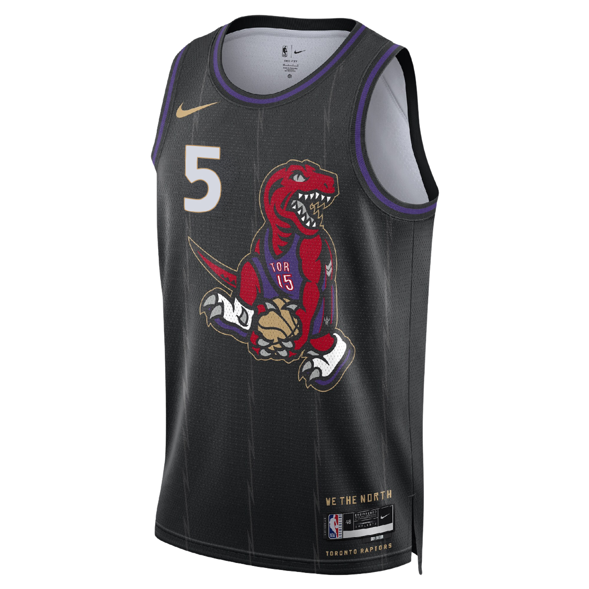 Immanuel Quickley #5 Toronto Raptors Black City Edition Jersey