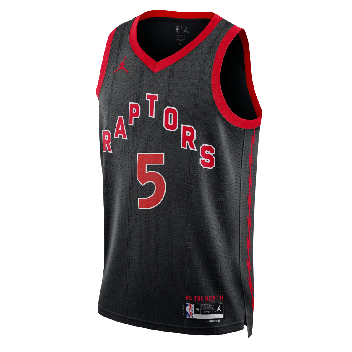 Immanuel Quickley #5 Toronto Raptors Black Statement Jersey