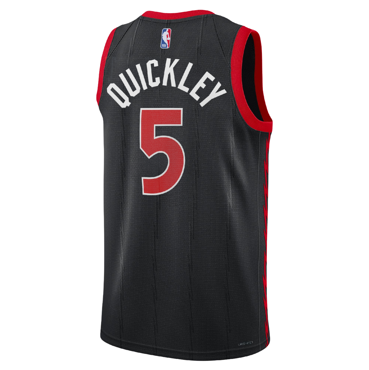Immanuel Quickley #5 Toronto Raptors Black Statement Jersey