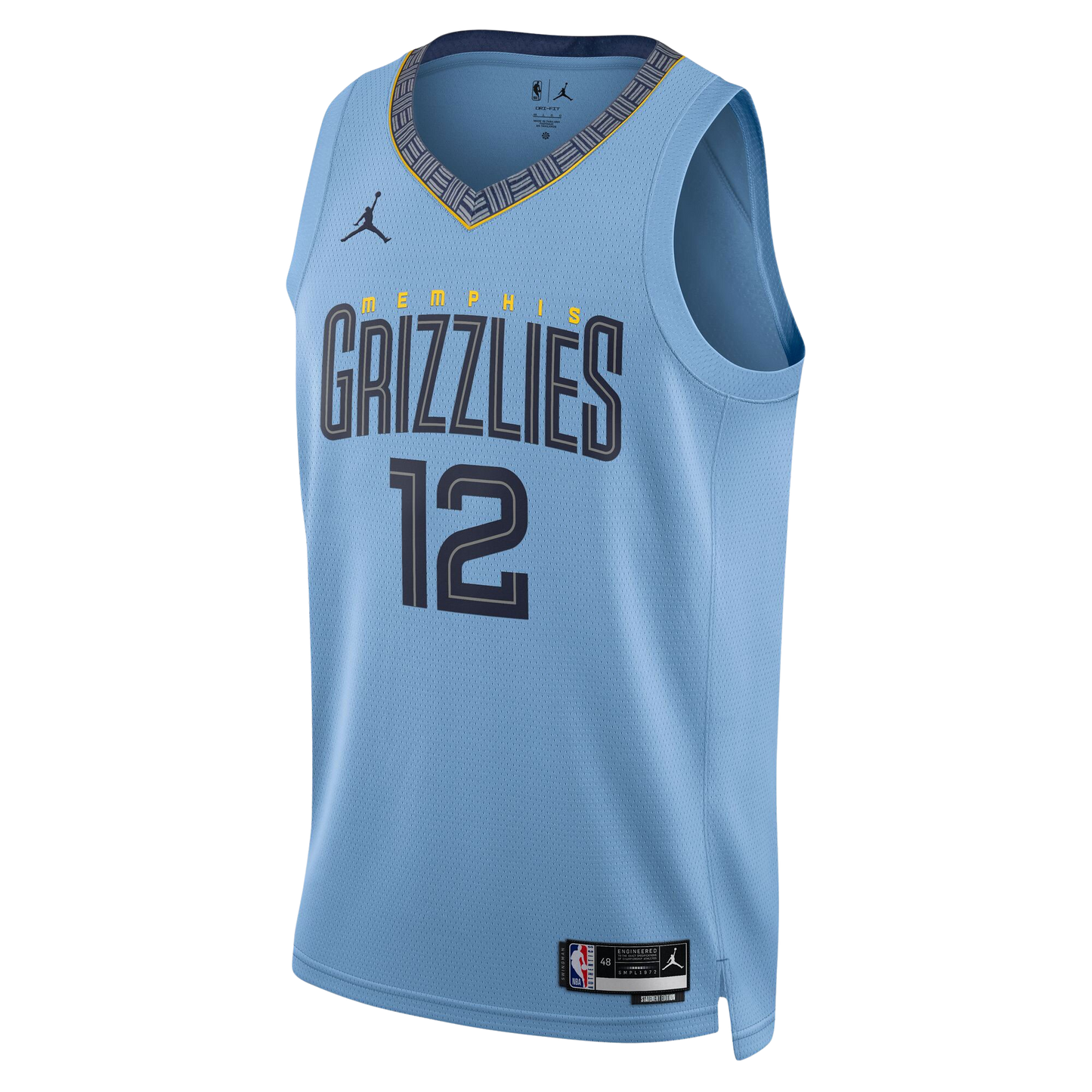 Ja Morant #12 Memphis Grizzlies Light Blue Statement Jersey