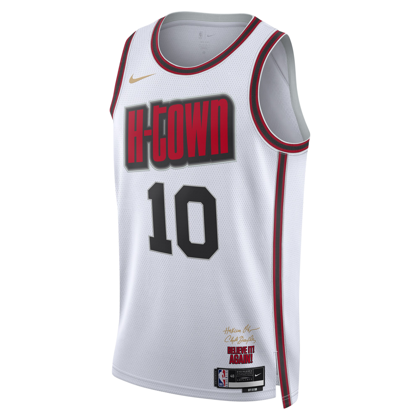 Jabari Smith Jr. #10 Houston Rockets White City Edition Jersey