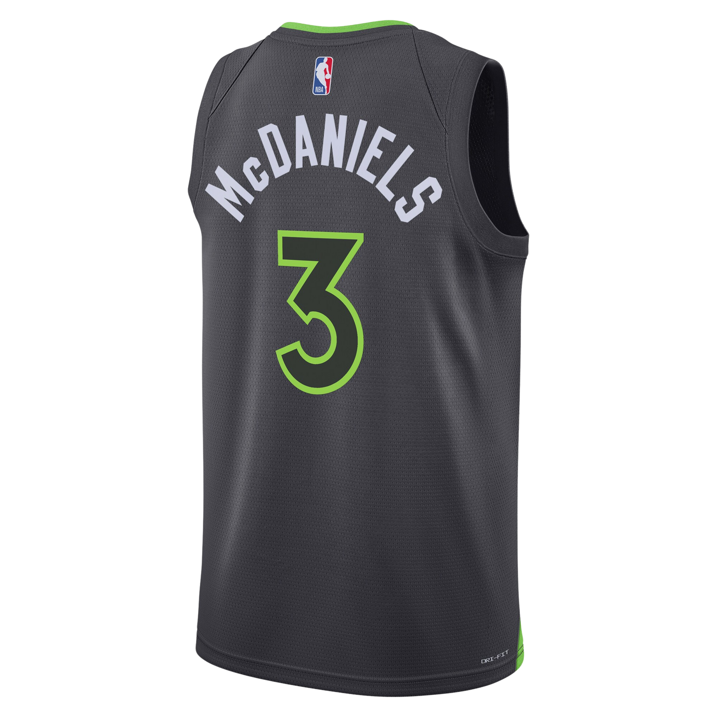McDaniels #3 Minnesota Timberwolves Charcoal Statement Jersey