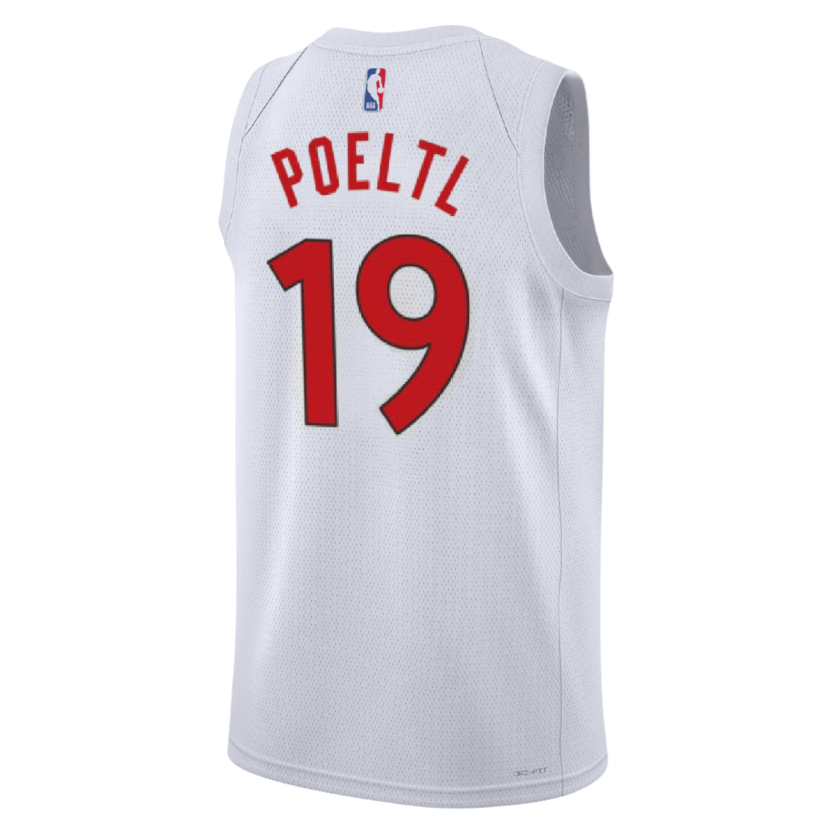 Jakob Poeltl #19 Toronto Raptors White Association Jersey