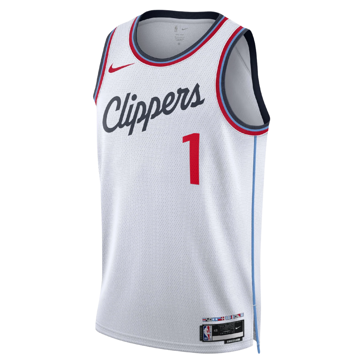 James Harden #1 LA Clippers White Association Jersey