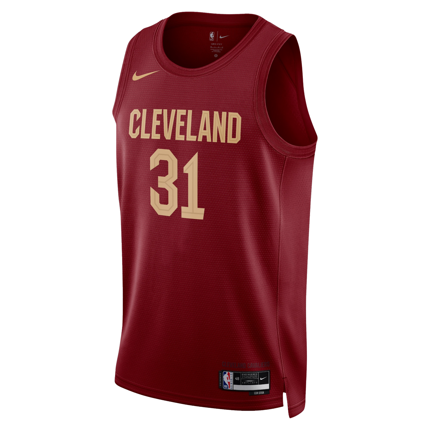 Jarrett Allen #31 Cleveland Cavaliers Burgundy Icon Jersey
