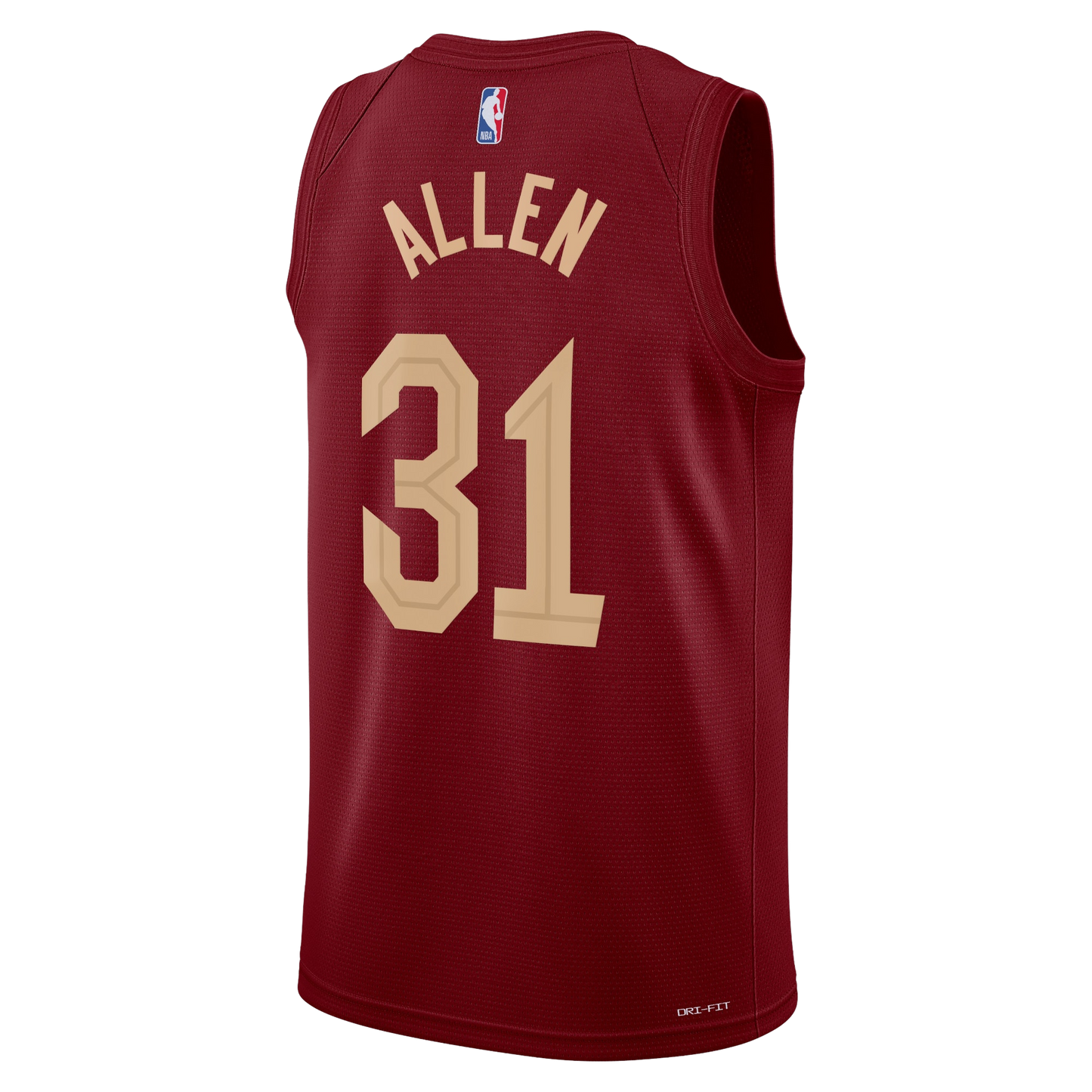 Jarrett Allen #31 Cleveland Cavaliers Burgundy Icon Jersey