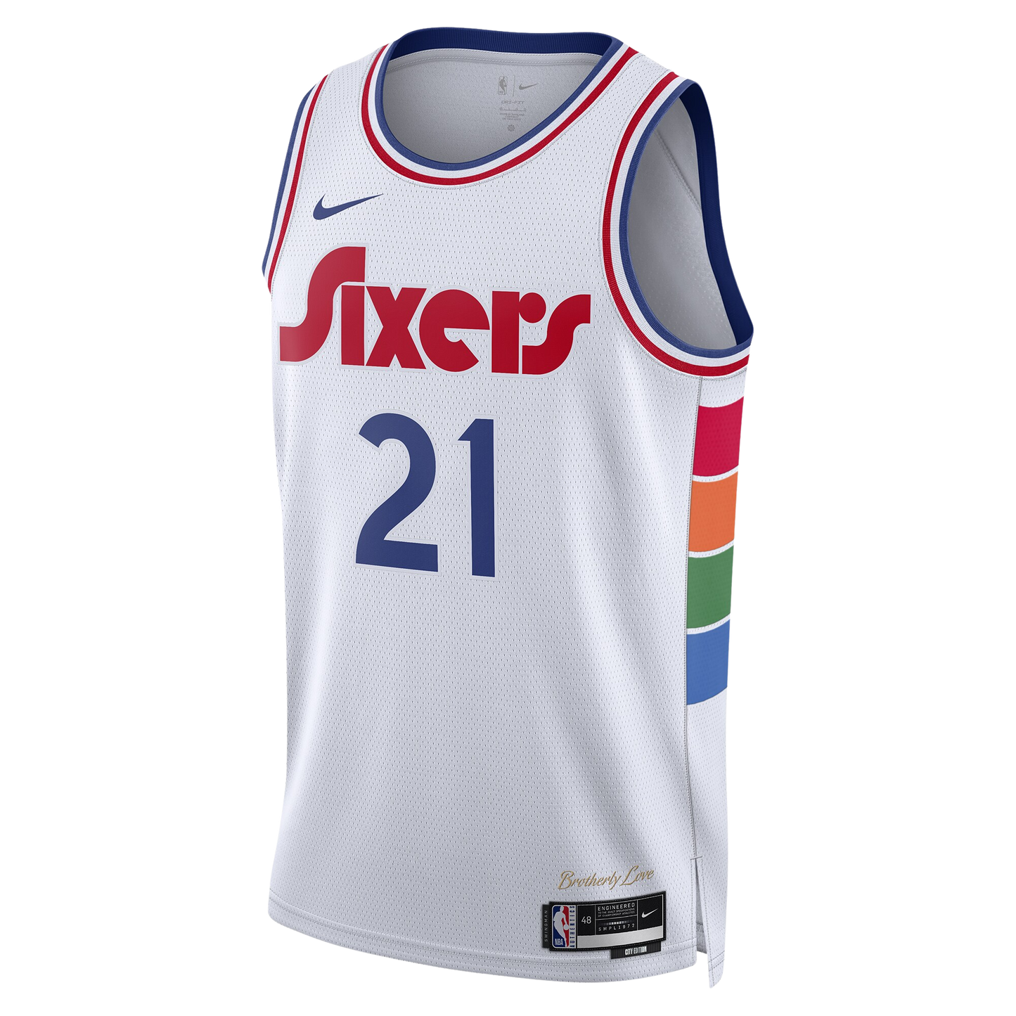 Joel Embiid #21 Philadelphia 76ers White City Edition Jersey