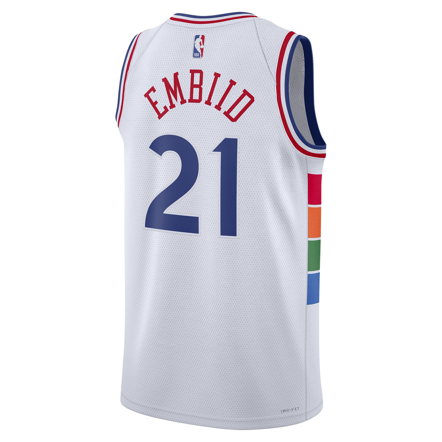 Joel Embiid #21 Philadelphia 76ers White City Edition Jersey
