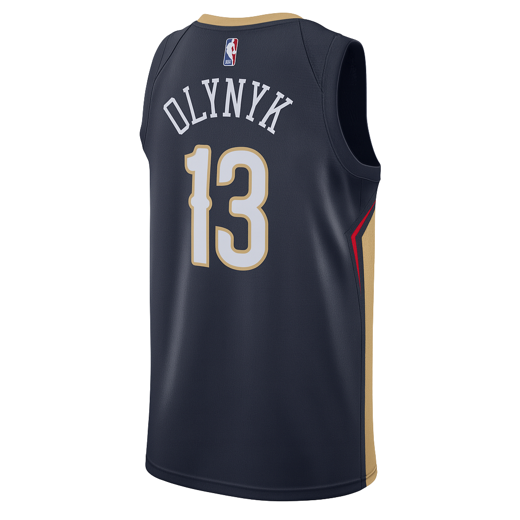Kelly Olynyk #13 New Orleans Pelicans Navy Icon Jersey