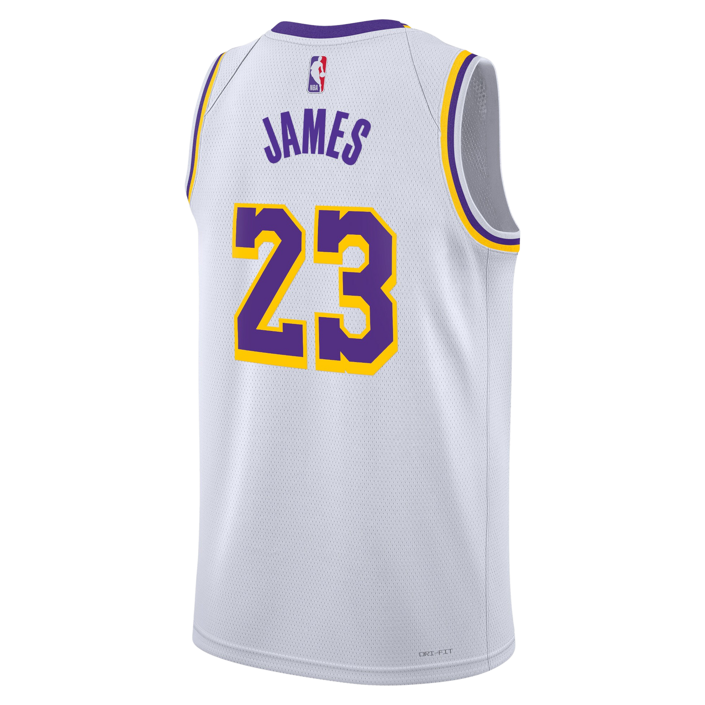 LeBron James #23 Los Angeles Lakers White Association Jersey