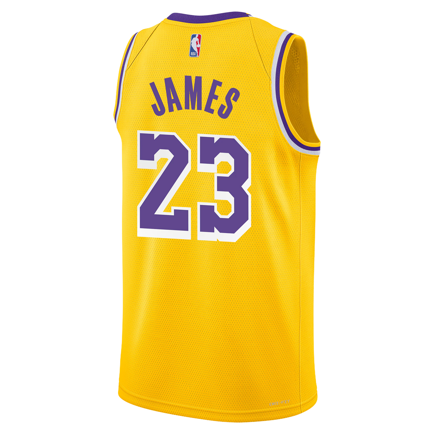LeBron James #23 Los Angeles Lakers Yellow Icon Jersey