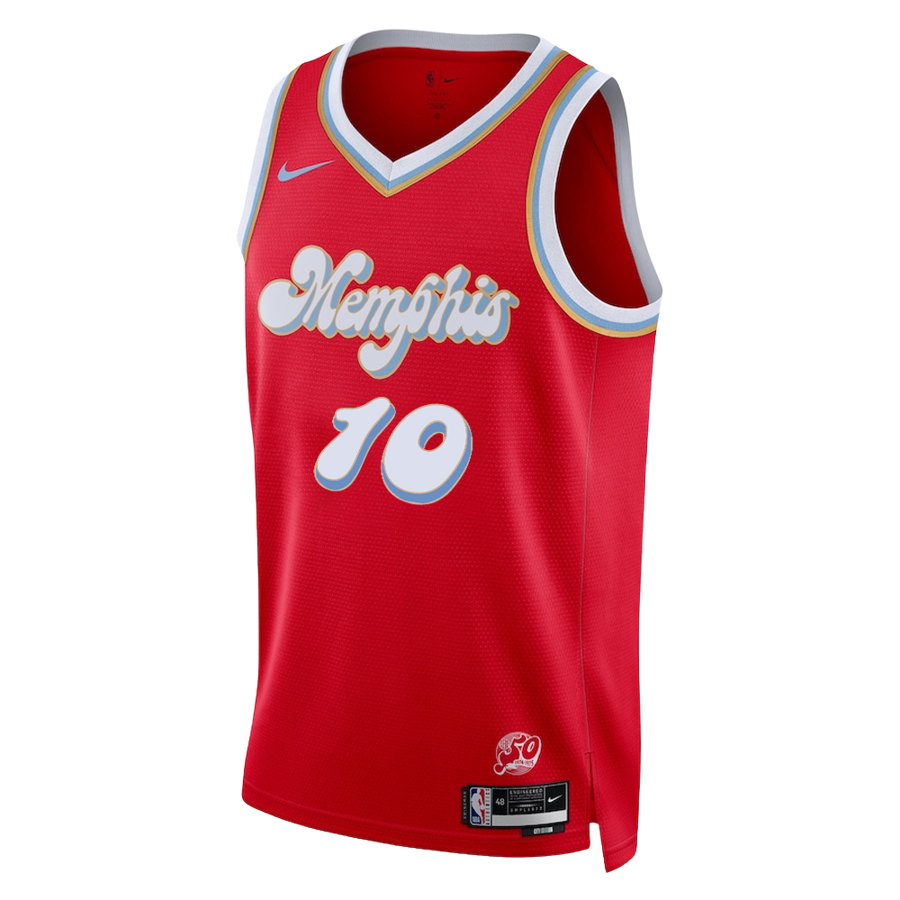 Luke Kennard #10 Memphis Grizzlies Red City Edition Jersey