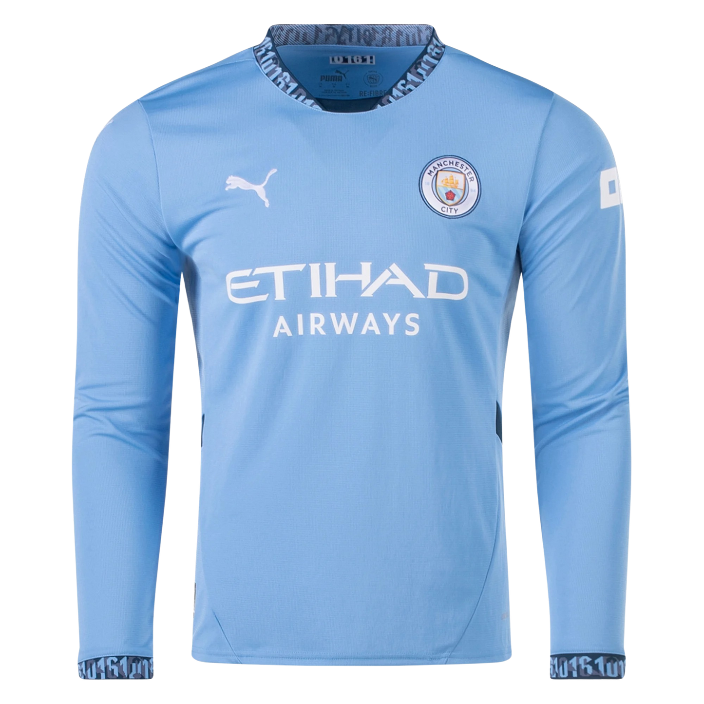 Manchester City 24/25 Home Long Sleeve Soccer Jersey