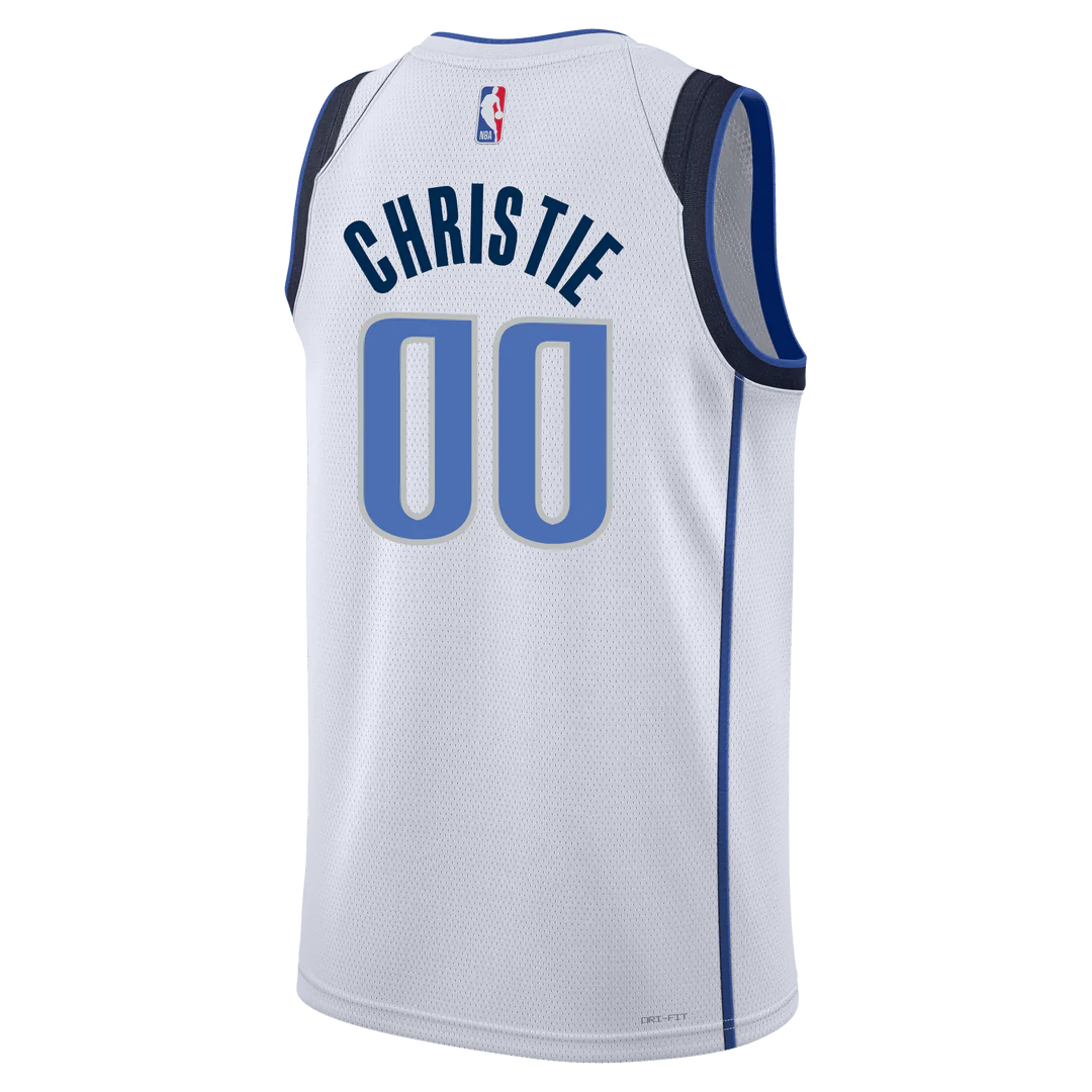 Max Christie #00 Dallas Mavericks White Association Jersey