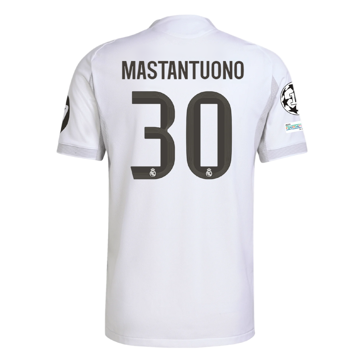 Franco Mastantuono #30 Real Madrid Home 25/26 White Fan Jersey