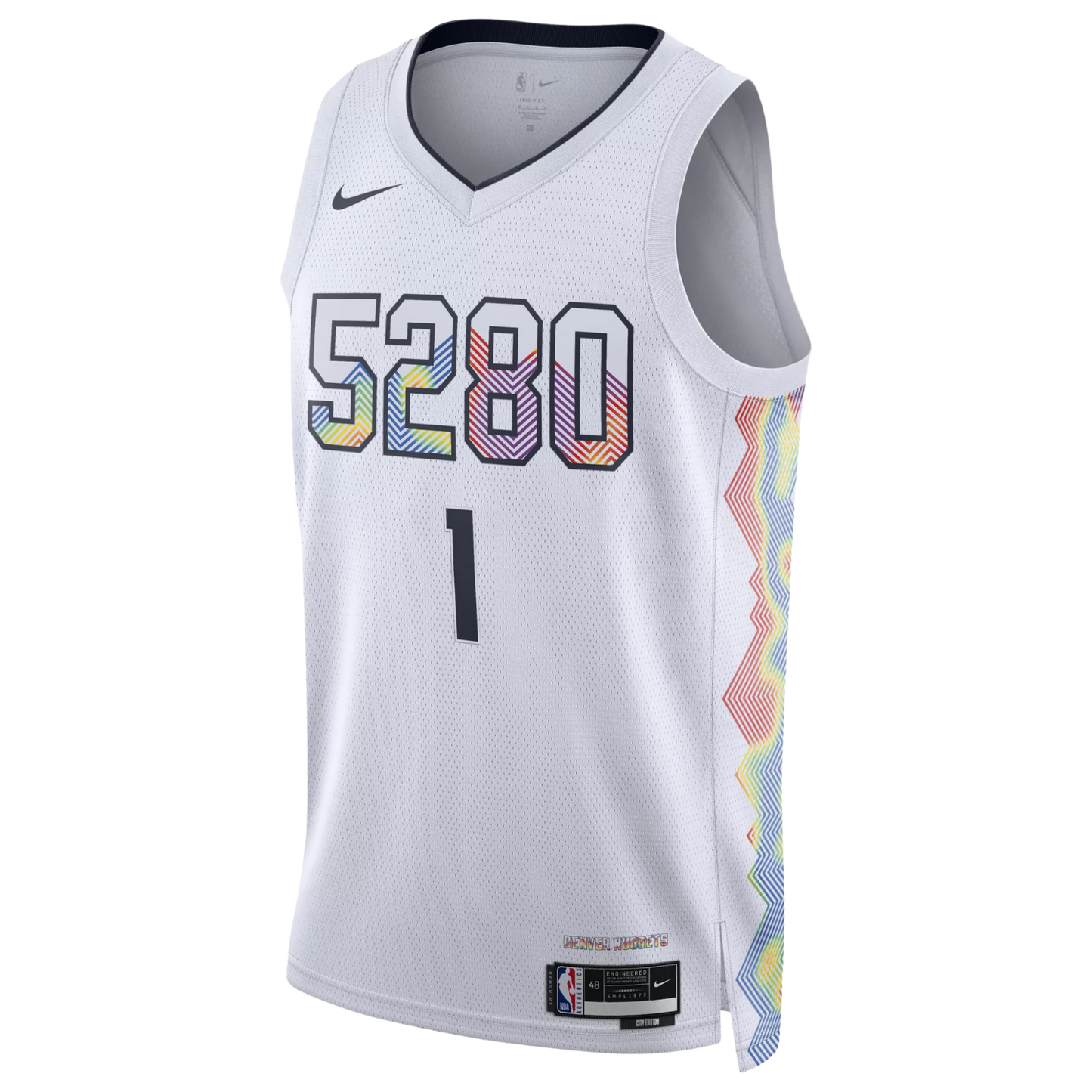Michael Porter Jr. #1 Denver Nuggets White City Edition Jersey