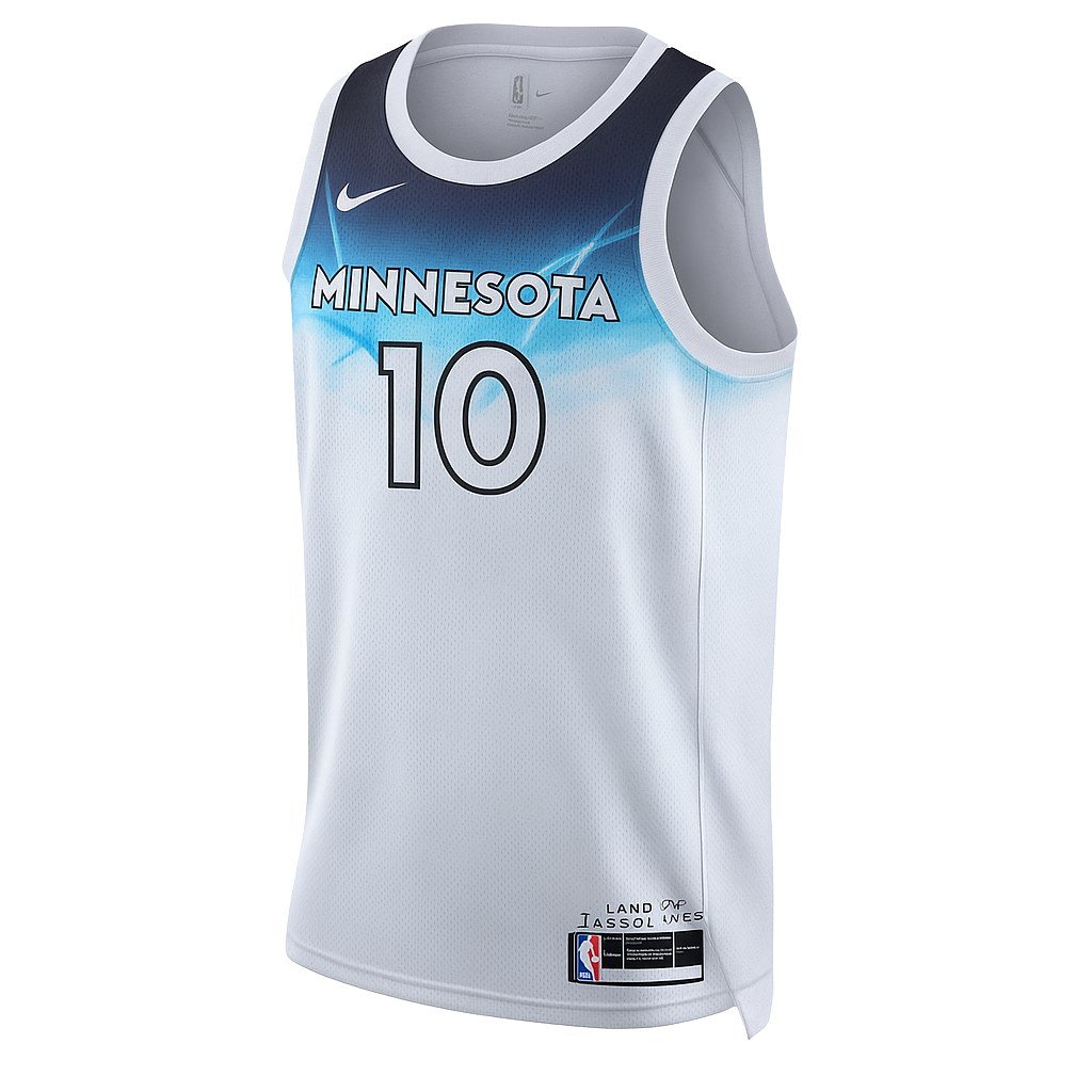 Mike Conley #10 Minnesota Timberwolves White City Edition Jersey