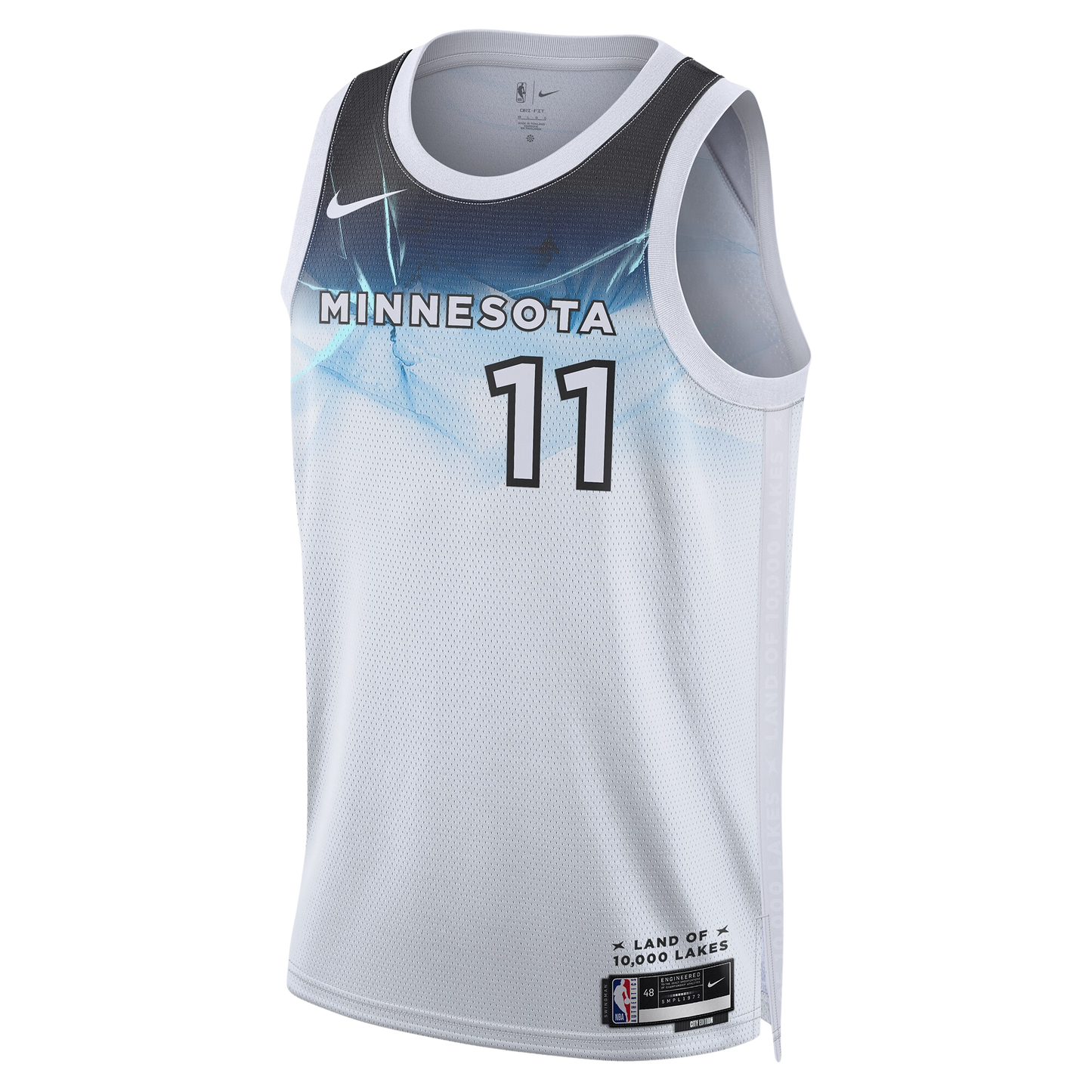 Naz Reid #11 Minnesota Timberwolves White City Edition Jersey