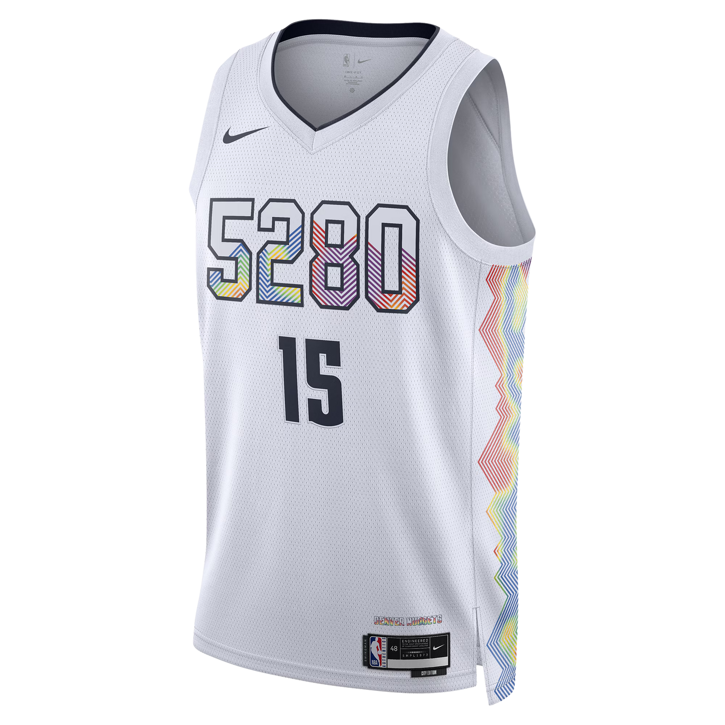 Nikola Jokić #15 Denver Nuggets White City Edition Jersey