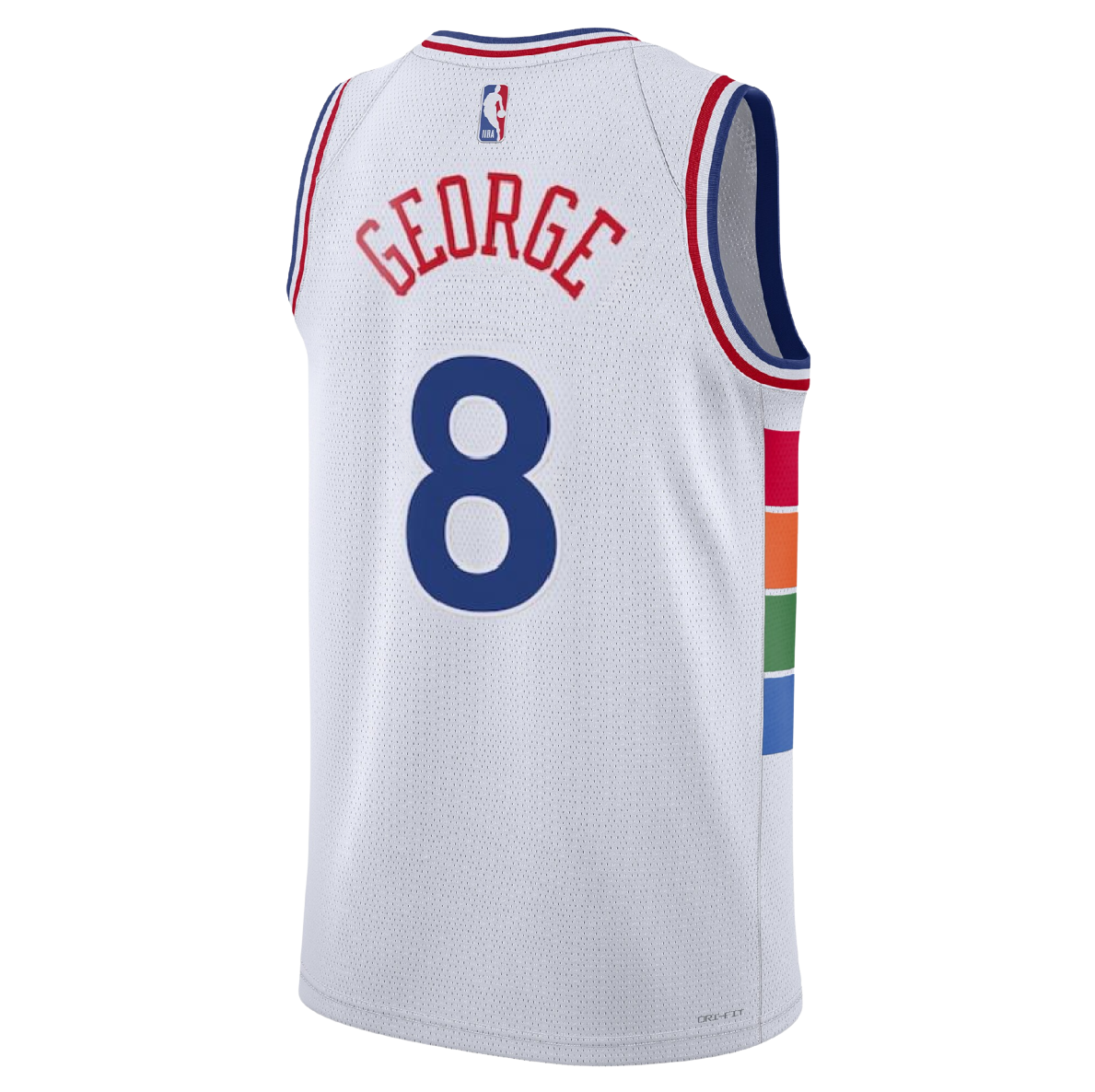 Paul George #8 Philadelphia 76ers White City Edition Jersey