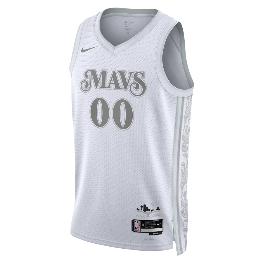 Custom Dallas Mavericks White City Edition Personalized Jersey