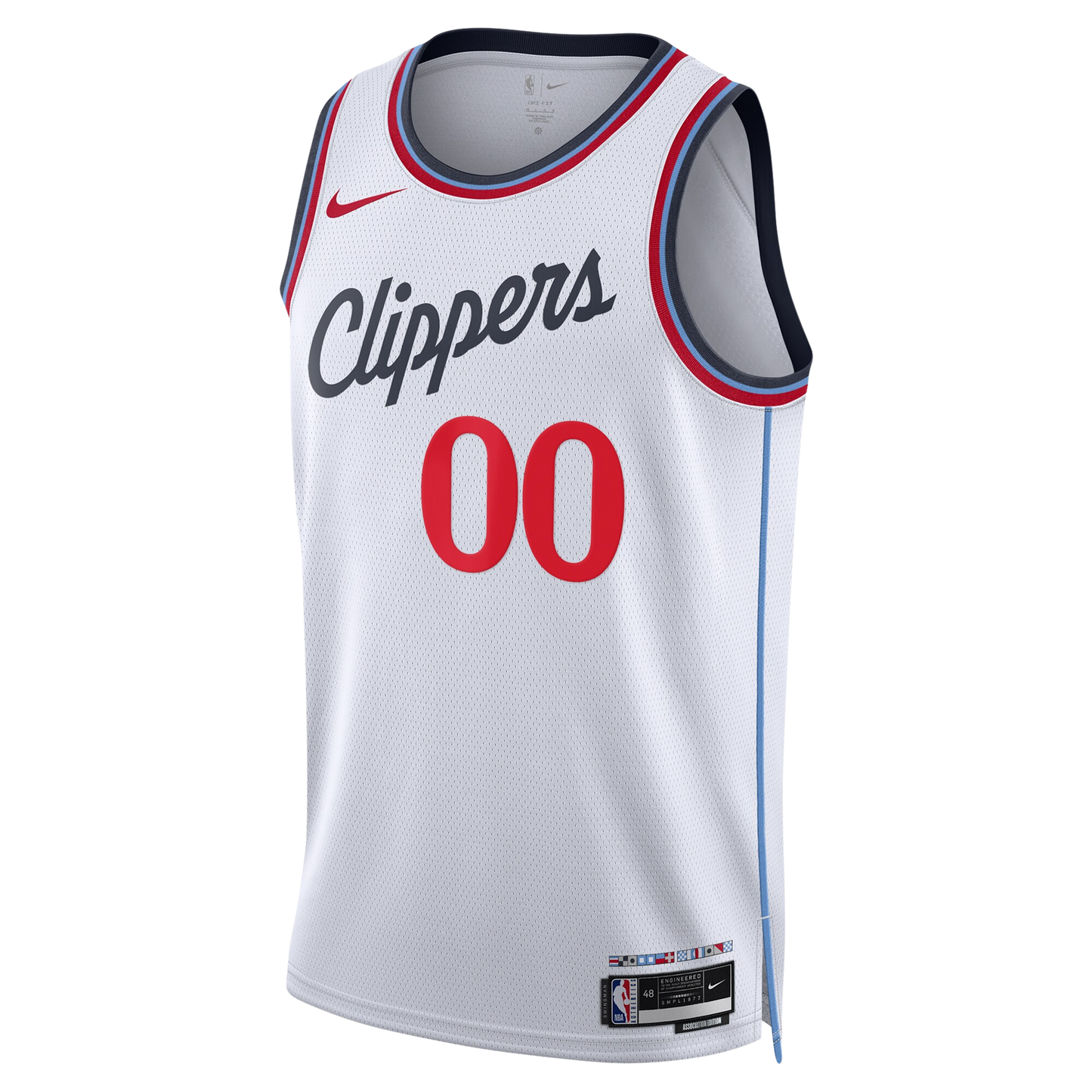 Personalized LA Clippers White Association Jersey