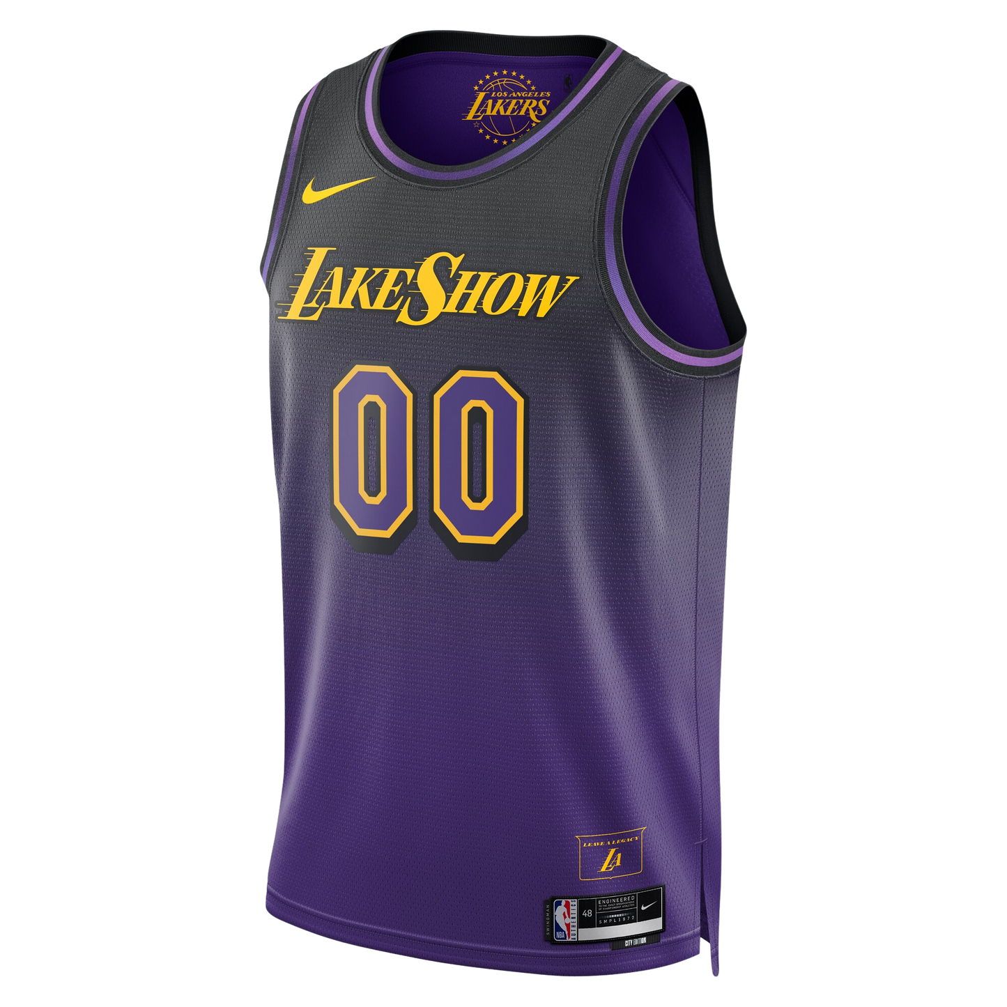 Personalized Los Angeles Lakers Purple City Edition Jersey