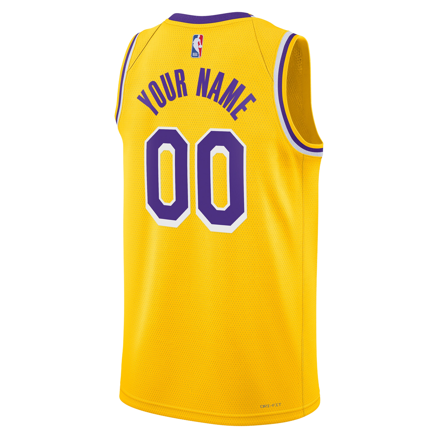 Personalized Los Angeles Lakers Yellow Icon Edition Jersey