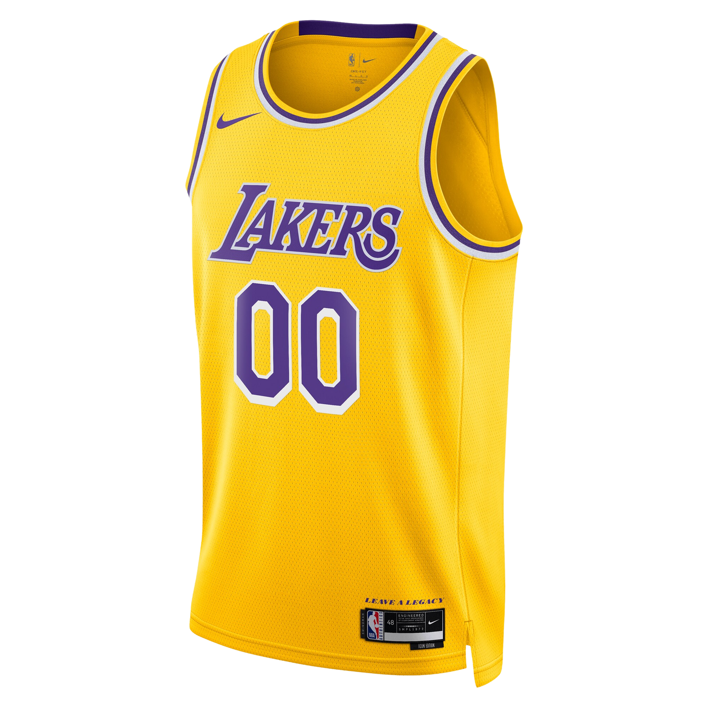 Personalized Los Angeles Lakers Yellow Icon Edition Jersey
