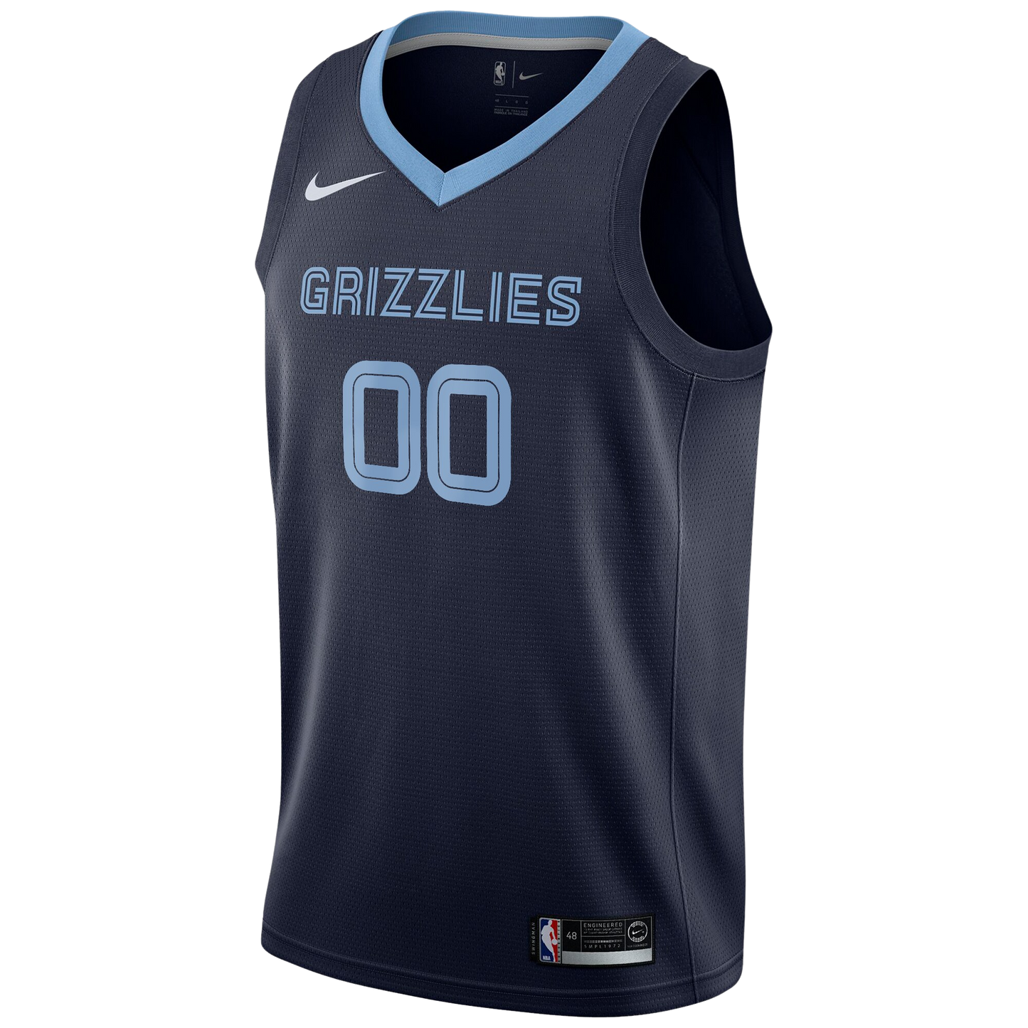 Personalized Memphis Grizzlies Navy Icon Jersey