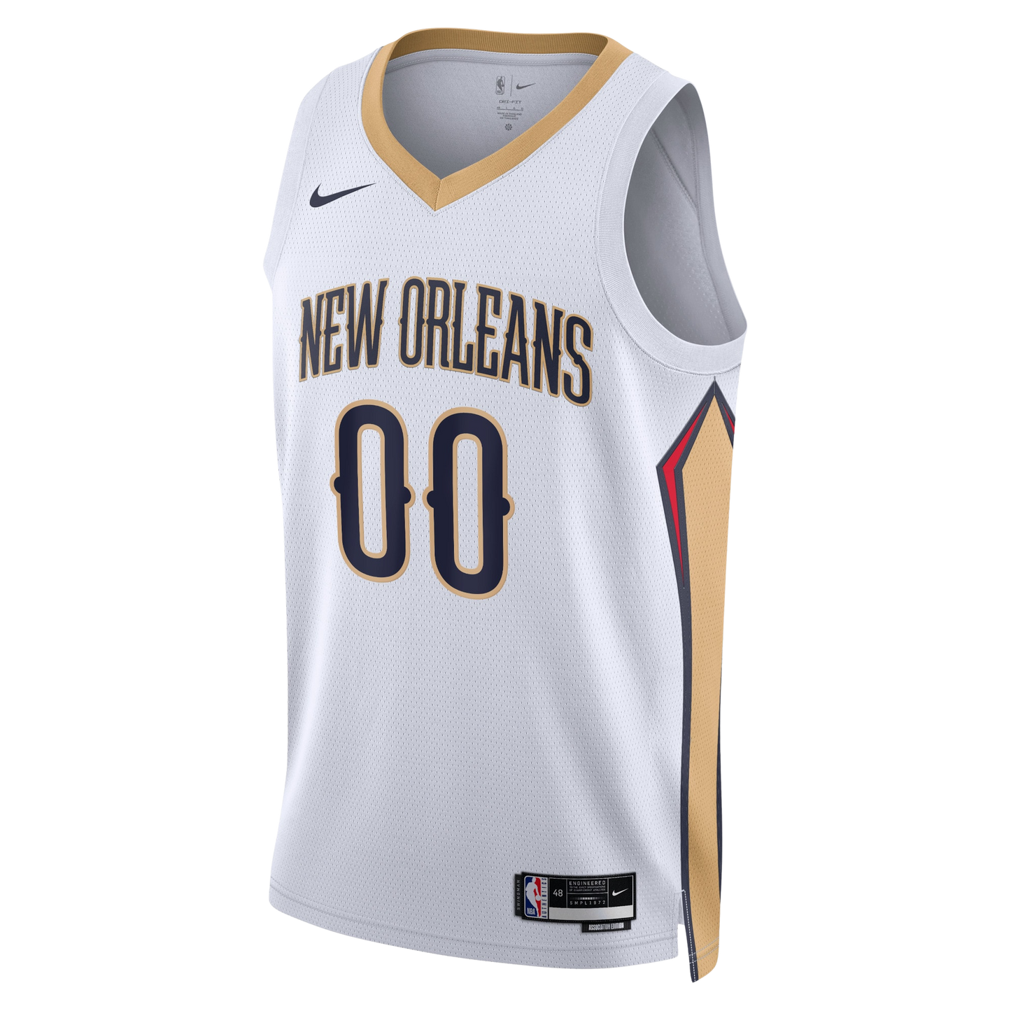 Personalized New Orleans Pelicans White Association Jersey