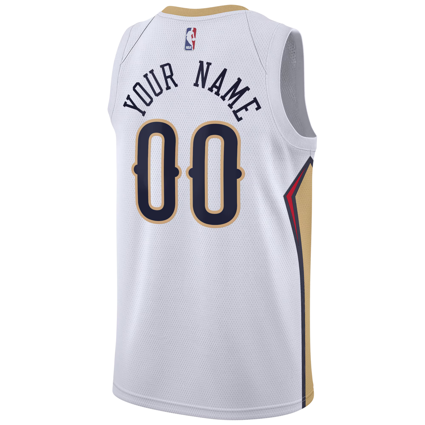 Personalized New Orleans Pelicans White Association Jersey