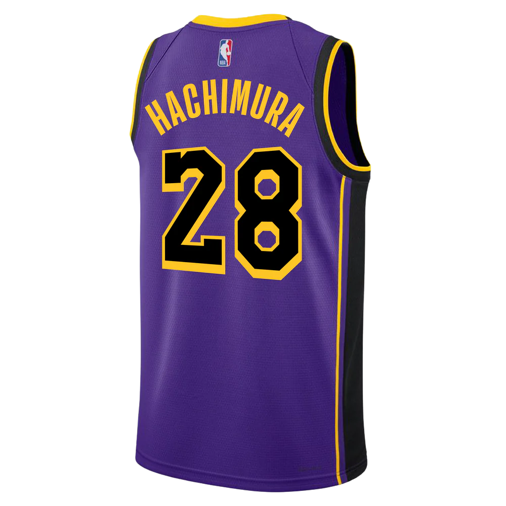 Rui Hachimura #28 Los Angeles Lakers Purple Statement Jersey