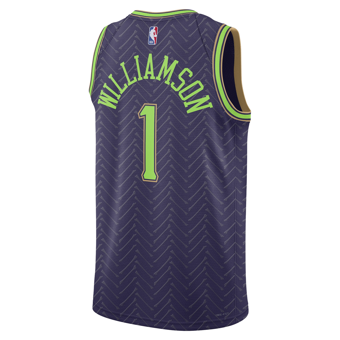 Zion Williamson #1 New Orleans Pelicans Purple City Edition Jersey