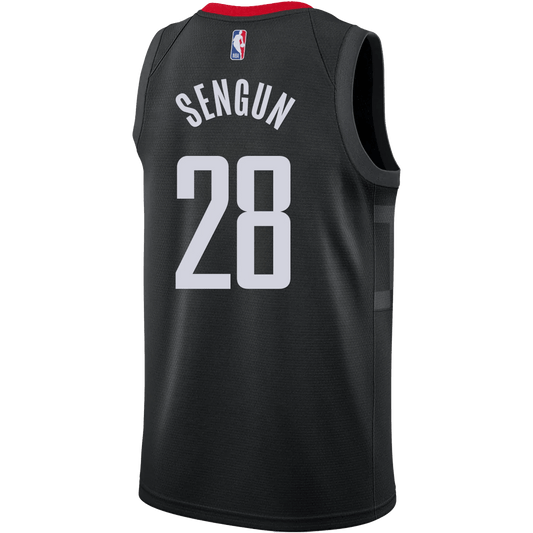 Alperen ĹžengĂĽn 28 Houston Rockets Black Statement Jersey - Elite Zone Sports