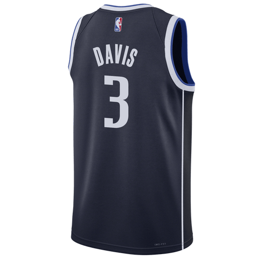 Anthony Davis 3 Dallas Mavericks Navy Statement Jersey - Elite Zone Sports