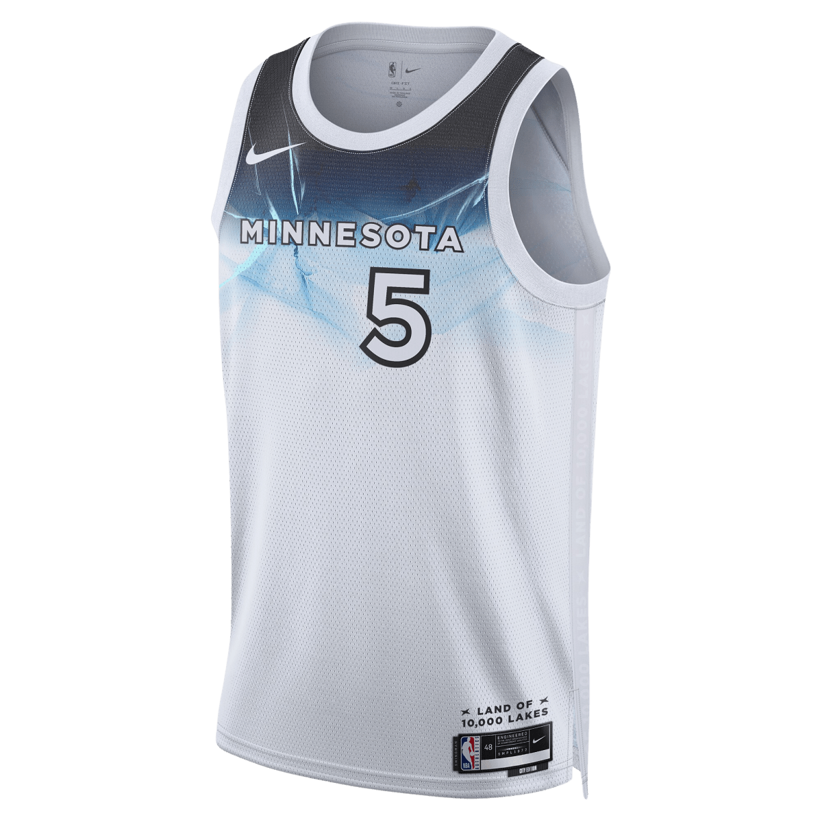 Anthony Edwards 5 Minnesota Timberwolves White City Edition Jersey - Elite Zone Sports