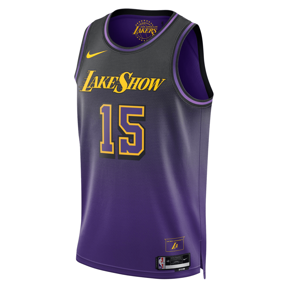 Austin Reaves 15 Los Angeles Lakers Purple City Edition Jersey - Elite Zone Sports